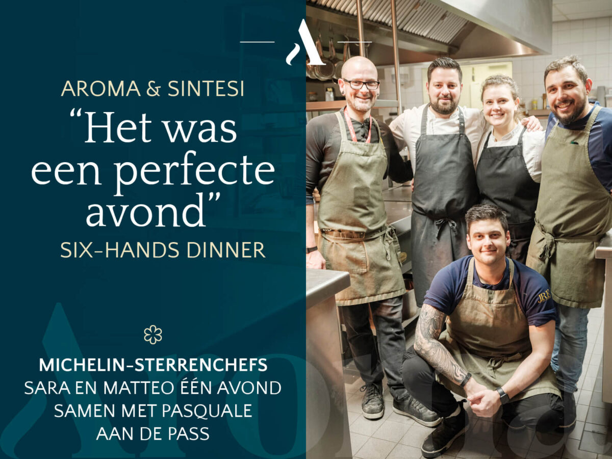 Six hands dinner nieuwsbericht recap - restaurant aroma